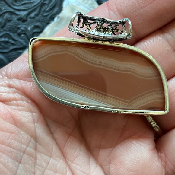 Sardonyx Crystal Jewelry Stone Pendant - Picture 7 of 10